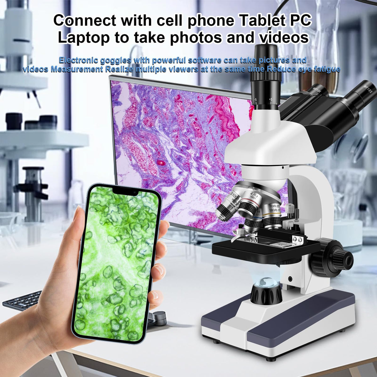 Woehrsh Trinocular LED illumination brightens specimens