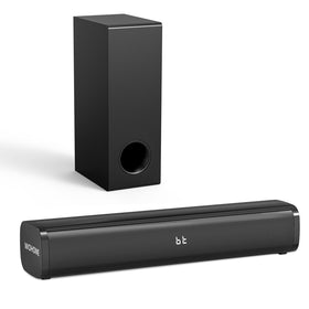 Wohome S100 Pro soundbar under TV for compact home theater sound