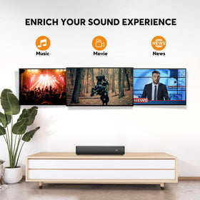 Wohome S100 remote and top controls displaying easy adjustment and voice enhancement