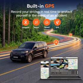 WOINROAD left camera 1080p monitors side angles for lane awareness.