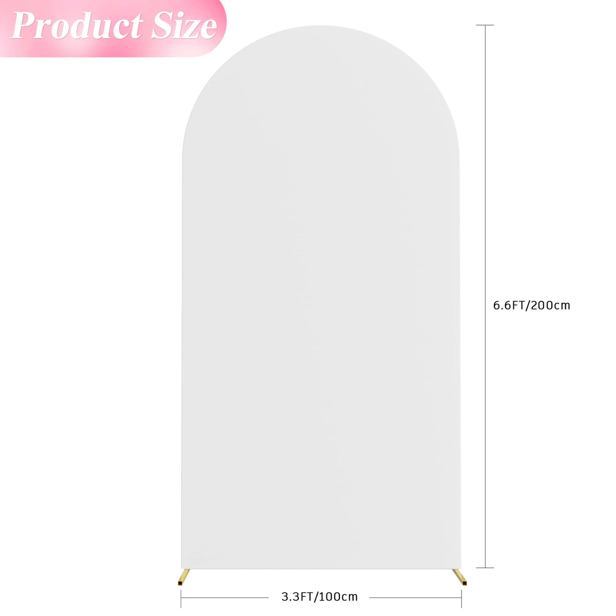 Wokceer Chiara arch cover double-sided backdrop for versatile display.