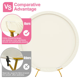 Wokceer drawstring bottom circle arch cover for a smooth backdrop