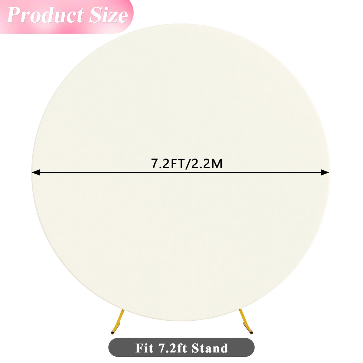 Wokceer elastic-band circle arch cover securing over a frame