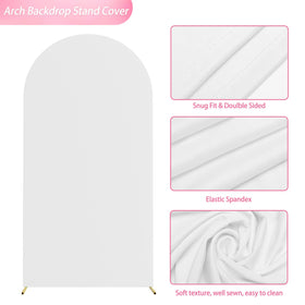 Wokceer white backdrop cover creates a clean, elegant mood for photos and ceremonies.