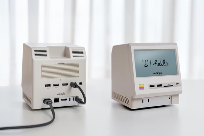 Wokyis M5 dock saving desk space with stylish vintage-modern design