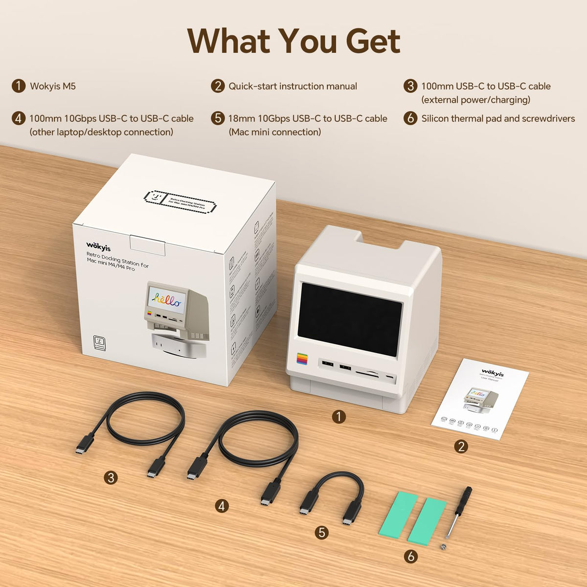 Wokyis M5 DP-compatible with multiple devices for flexible setups