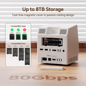 Wokyis M5 NVMe enclosure interior with active cooling for sustained speed