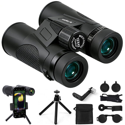 Wolfbird front view binoculars showing full body and objective lenses for clear distant viewing