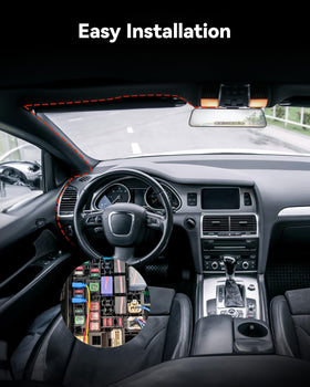 WOLFBOX wiring connected to vehicle fuse box showing safe installation and secure connection