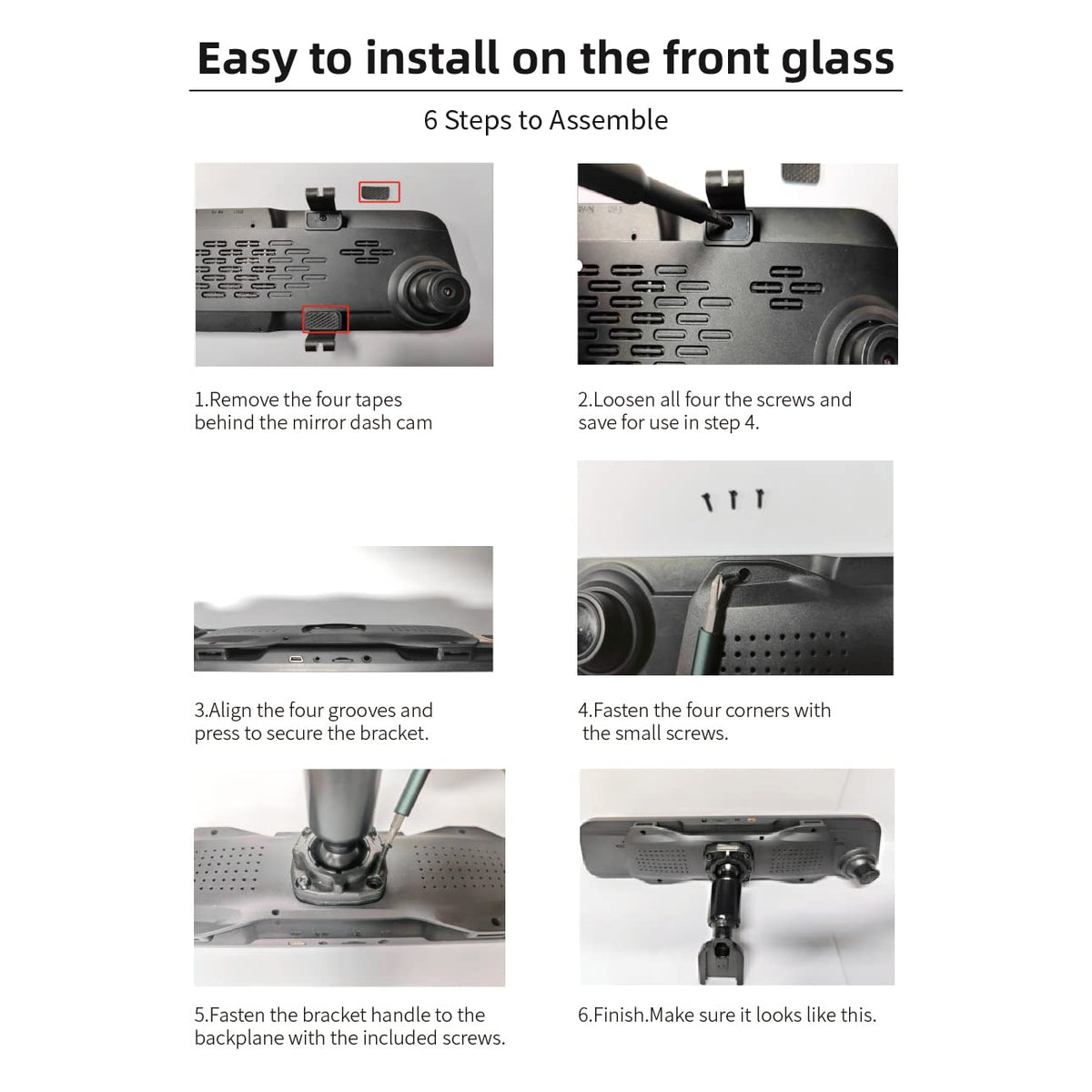 WOLFBOX G930 bracket assembly illustrating easy, one-screw removal