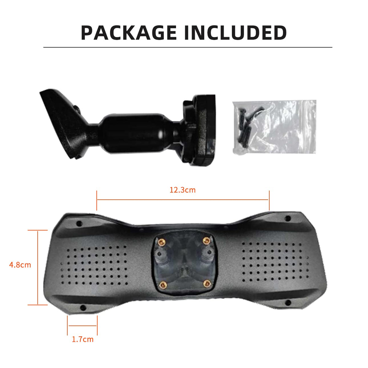 WOLFBOX G930 bracket dash cam attachment with firm, wobble-free fit