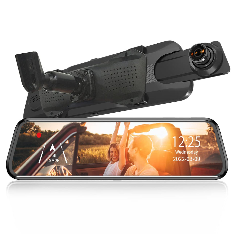 WOLFBOX G930 bracket front view for secure dash cam mounting