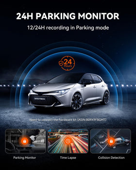 WOLFBOX G930 ten inch mirror display for hands-free viewing
