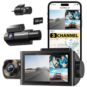 WOLFBOX i07 front camera in 4K for crisp road footage and evidence