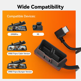 WOLFBOX OBD port connection ready for 12–24V vehicles