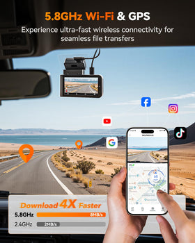 WOLFBOX X3 built-in G-Sensor supports automatic parking mode