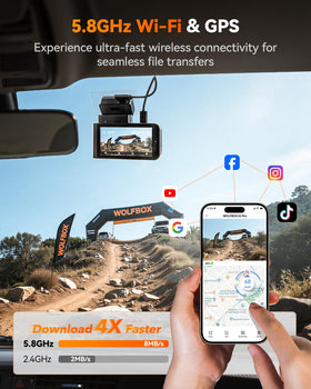 WOLFBOX X3 PRO 3-inch touchscreen for fast in-device controls.