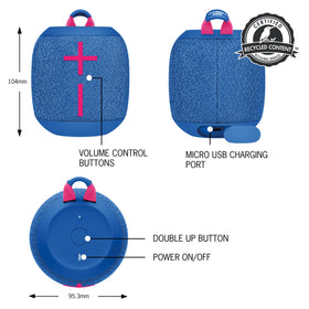 Wonderboom 3 131 ft wireless range for free roaming