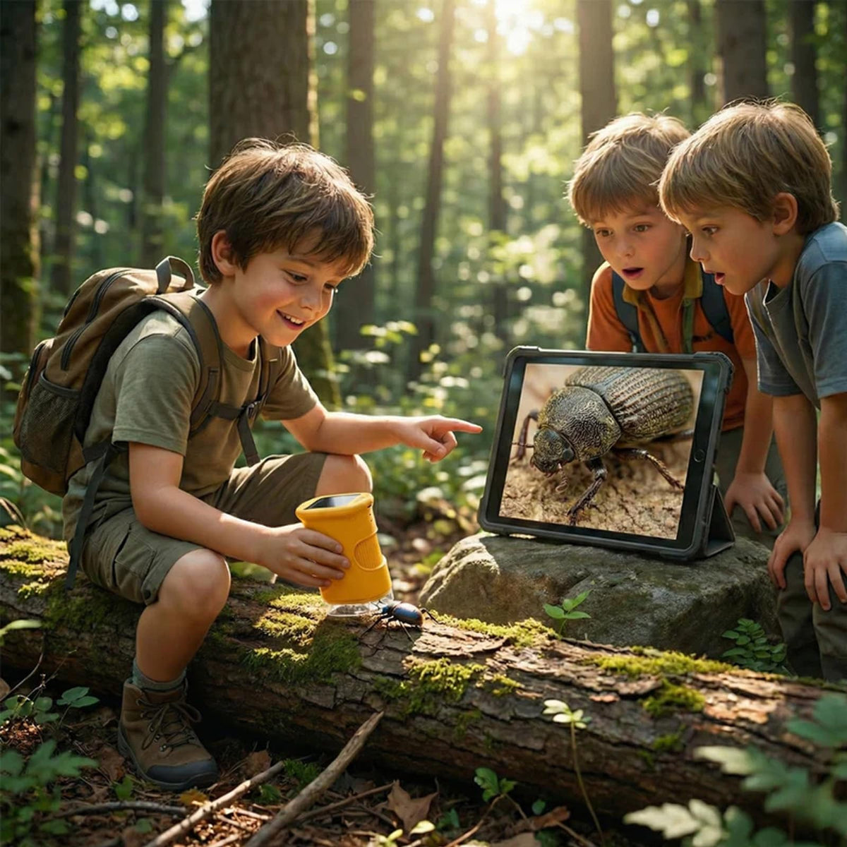 WonderQuest closeup of 2-inch IPS screen displaying clear live image benefit