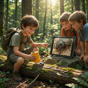 WonderQuest closeup of 2-inch IPS screen displaying clear live image benefit