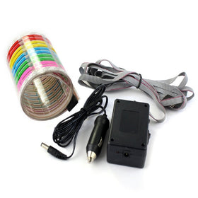 WONFAST 12V DC car charger powers the lamp for continuous illumination.