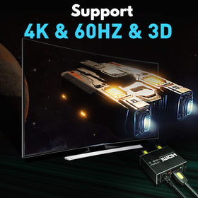 Wonlyus HDMI splitter 4K-capable for crisp detail on two displays