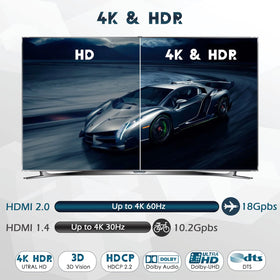 Wonlyus splitting signal to TV and projector showing synchronized playback across displays