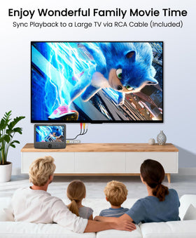 WONNIE AV out TV sync connection enabling home theater viewing