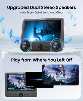 WONNIE remote control and ports for easy movie control from seats