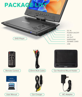 WONNIE car charger and AC adapter included for versatile power options.