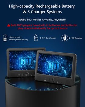 5-hour rechargeable battery for longer trips