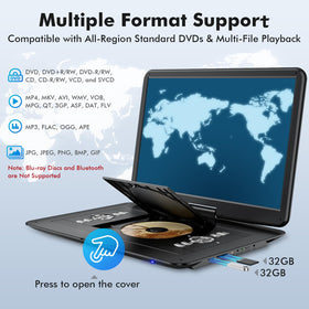 WONNIE all-regions compatibility supports DVDs and media files