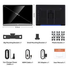 WONNIE universal bracket setup fits most cars for quick plug-and-play.