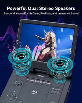 WONNIE dual speakers provide rich audio to accompany vivid visuals.