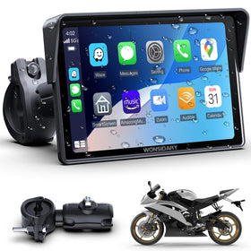 Wonsidary W522 wireless CarPlay on motorcycle for hands-free navigation
