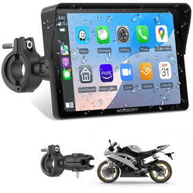 Wonsidary W722 7-inch display mounted on a motorcycle for clear on-the-road navigation.