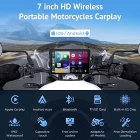 W722 enables wireless CarPlay and Android Auto for hands-free usage on rides.