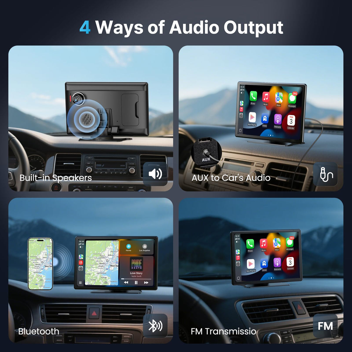 WonVon dual dash cams support night vision for low-light recording.
