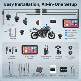 WonVon Bluetooth helmet audio with built-in mic for clear calls