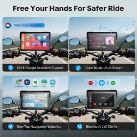 WonVon 7-inch display remains readable with gloves in day and night.