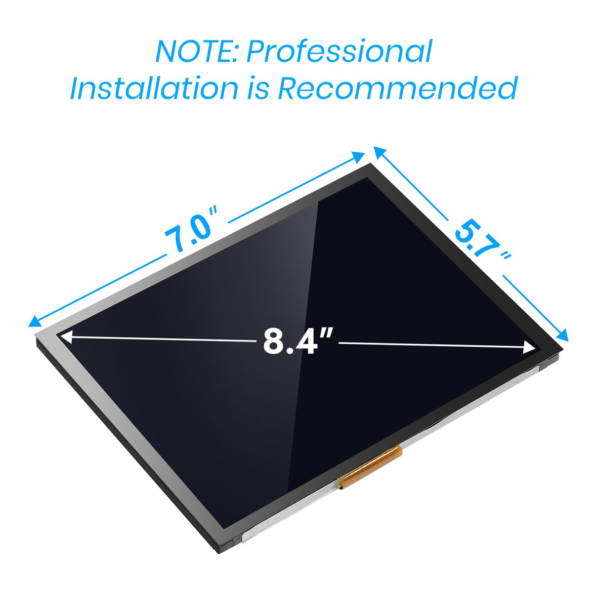 WonVon scratch-resistant LCD surface close-up highlighting durability.