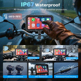 WonVon TPMS front monitor shows real-time tire pressure
