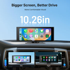 WonVon Wireless Car Play Screen CarPlay Android Auto UI on the dashboard