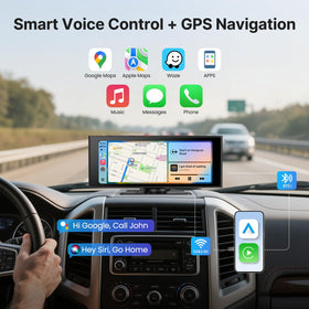 WonVon Wireless Car Play Screen vacuum-mount setup demonstration for quick installation
