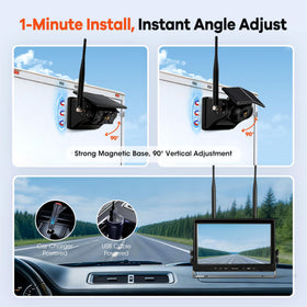 WOOCARTY 10-1 inch IPS DVR screen delivers crisp live view for safe hitching.