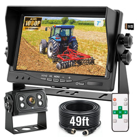 WOOCARTY 7-inch HD monitor front view for crisp vehicle monitoring