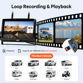 WOOCARTY auto power sync keeps camera active with monitor for efficiency.