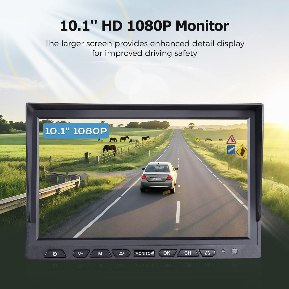 WOOCARTY rear camera provides reliable rear visibility for trailers.