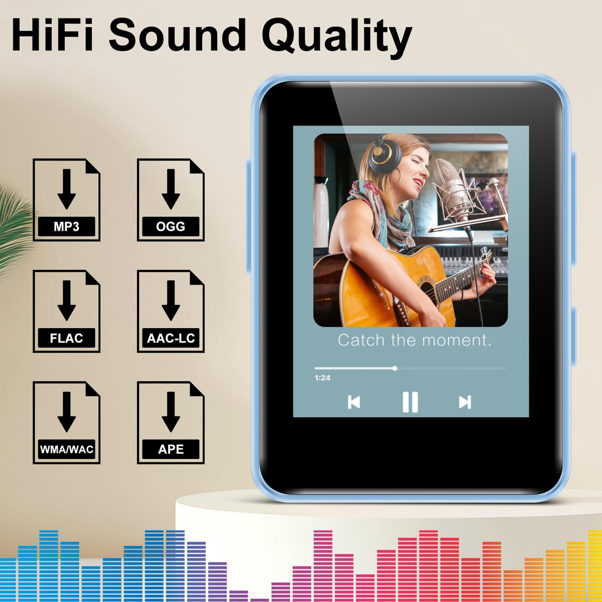 Woolynew D2 FM radio interface for live stations during workouts