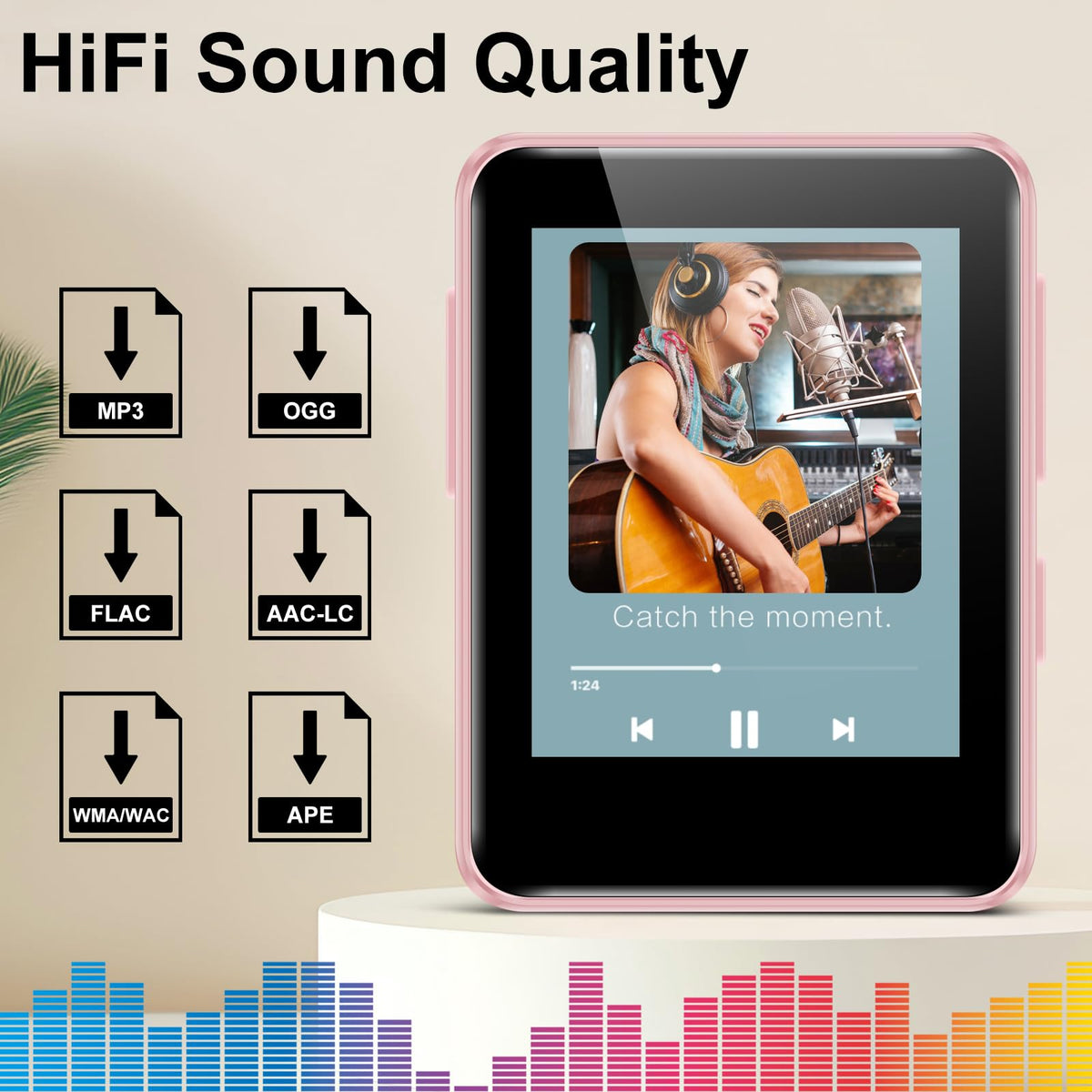 Woolynew D2 MP3 player expandable storage up to 512GB for a large library